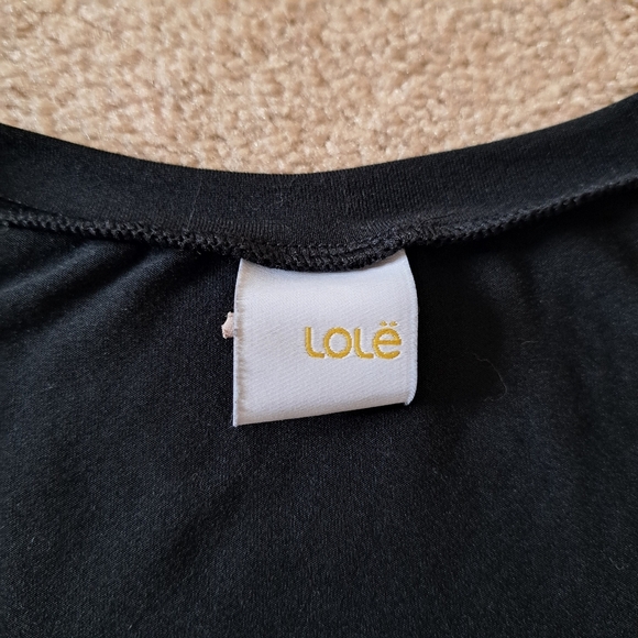 Lole Black V-neck Performance Tee Small Women's Short Sleeved Active T-shirt - Picture 8 of 10